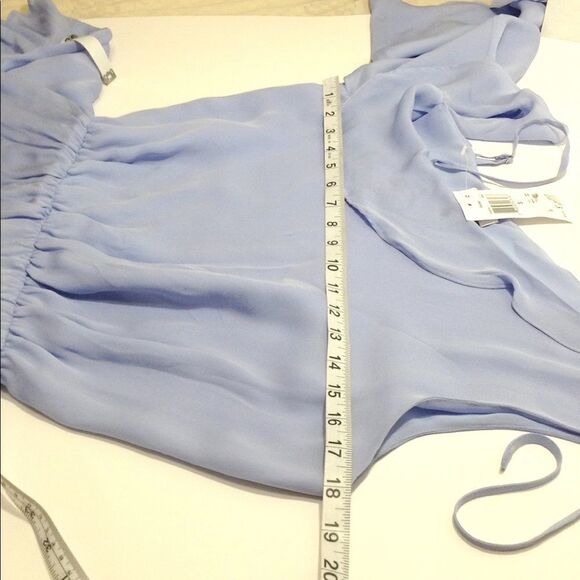 Parker Peyton Purple Lavender Violet Silk One Shoulder Mini Dress NWT Size Small - Picture 4 of 8